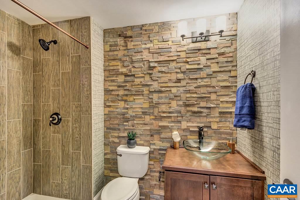 2128 Ridgetop Drive Charlottesville, VA 22903 - Photo 40 of 46 a bathroom with a sink a toilet and shower