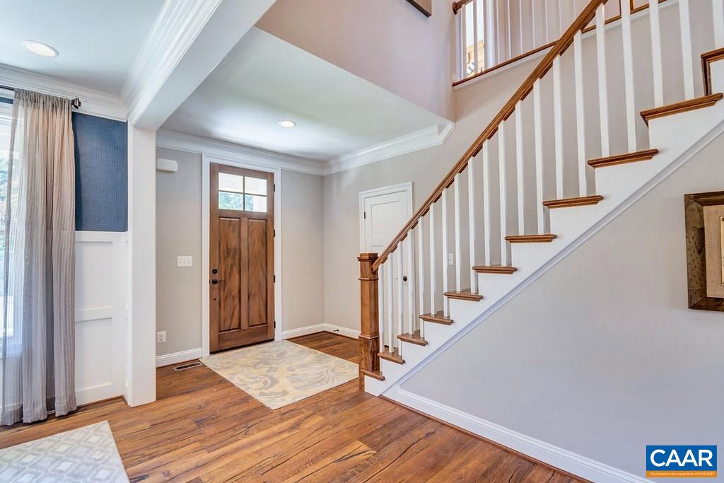 2128 Ridgetop Drive Charlottesville, VA 22903 - Photo 9 of 46 a view of staircase with wooden floor and stairs