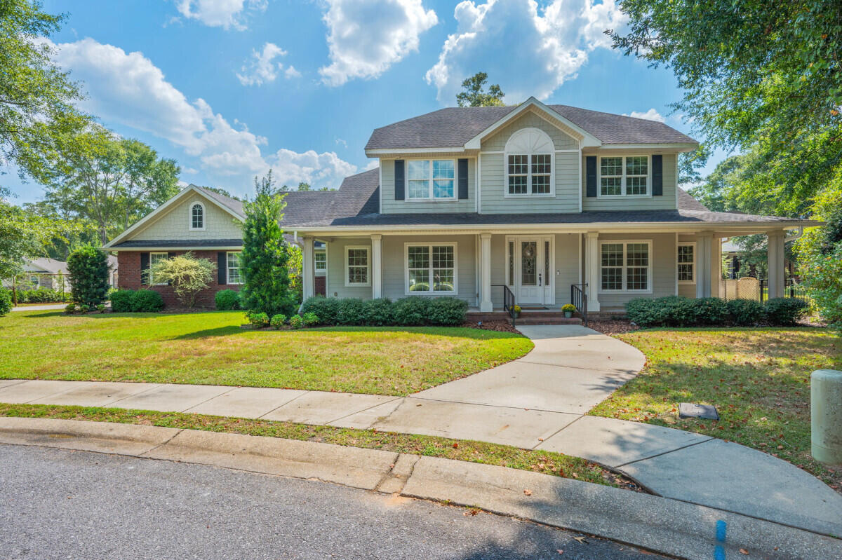 a view of a house with a swimming pool