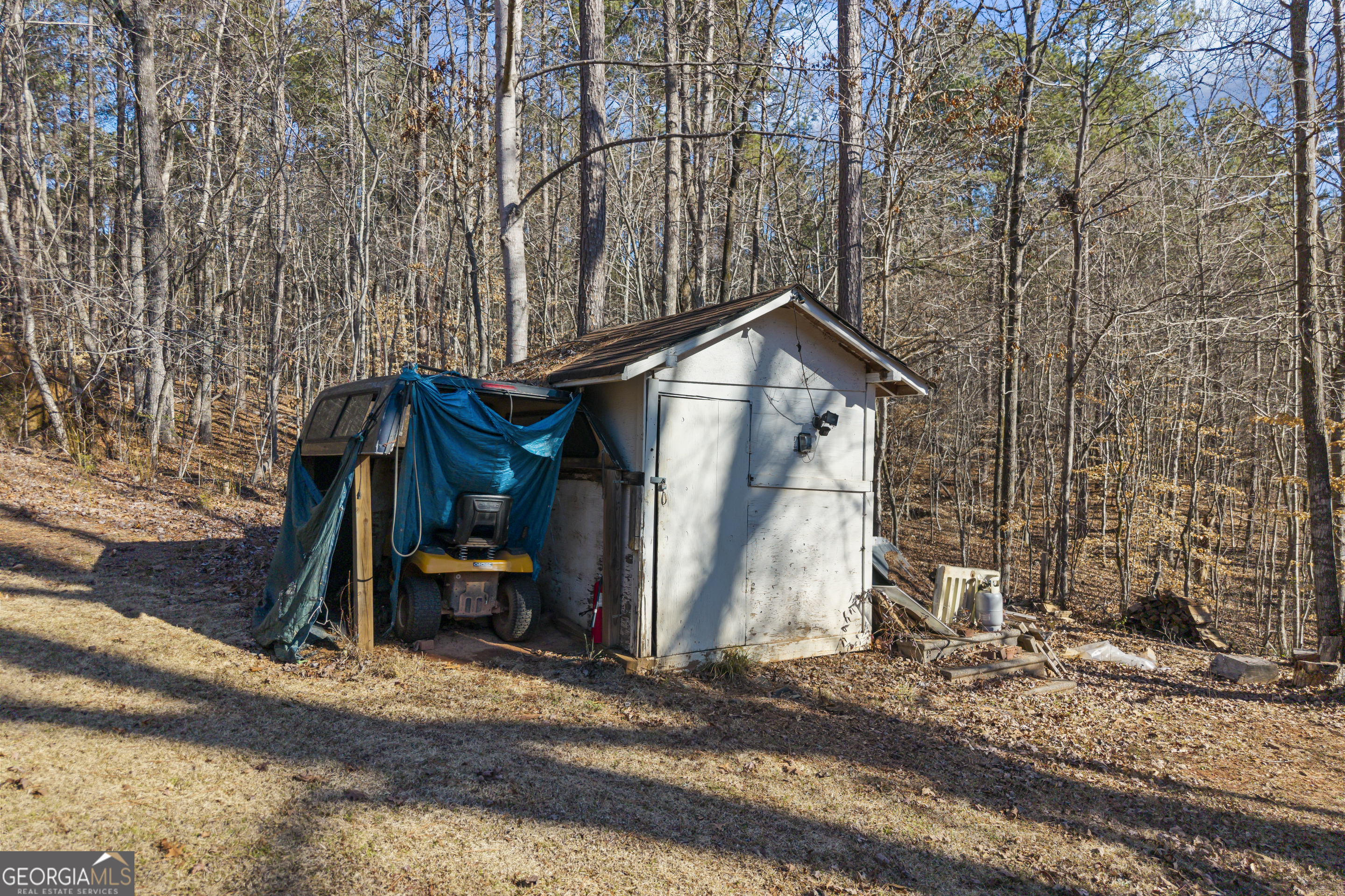 2498 Highway 212 Covington, GA 30016 - Photo 72 of 74 a view of a wooden house with large trees