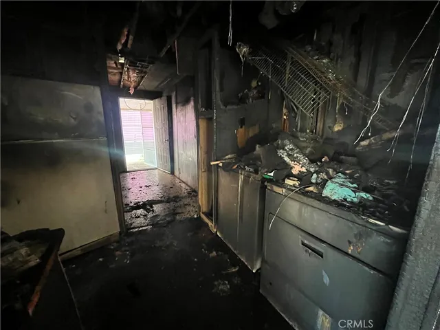 a close view of water heater room