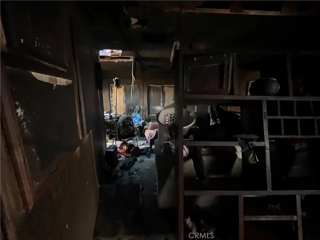 a close view of water heater room