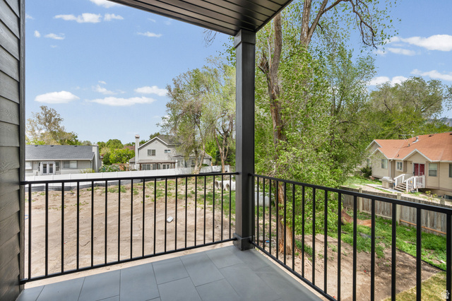 340 East 7635 S Street Sandy, UT 84047 - Photo 12 of 32 Balcony featuring a residential view