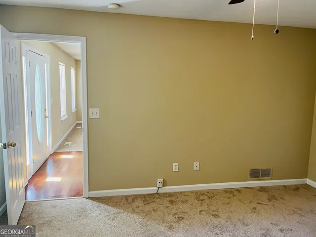 a view of an empty room