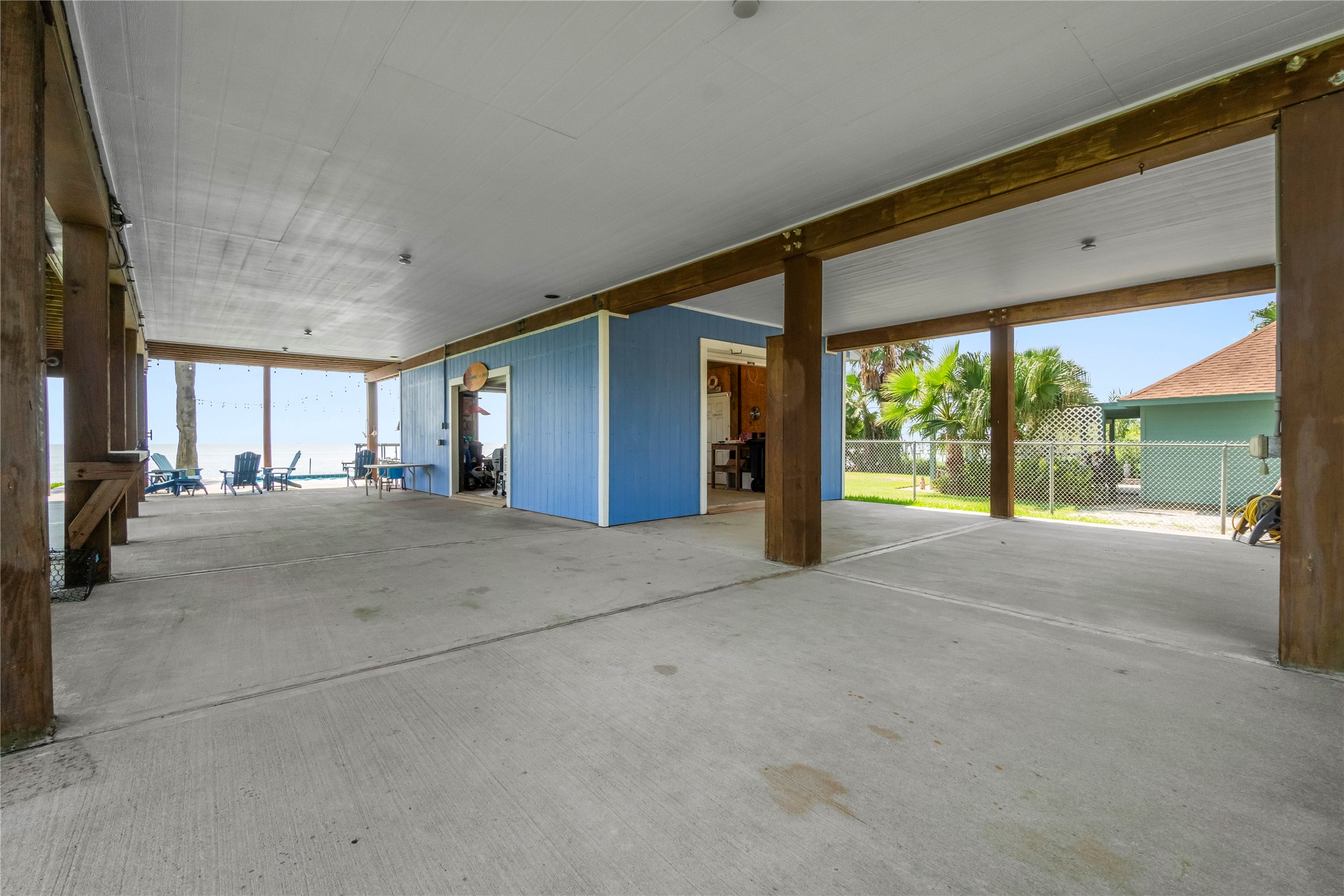 427 2nd Street San Leon, TX 77539 - Photo 11 of 30 a view of an empty room with a sliding door