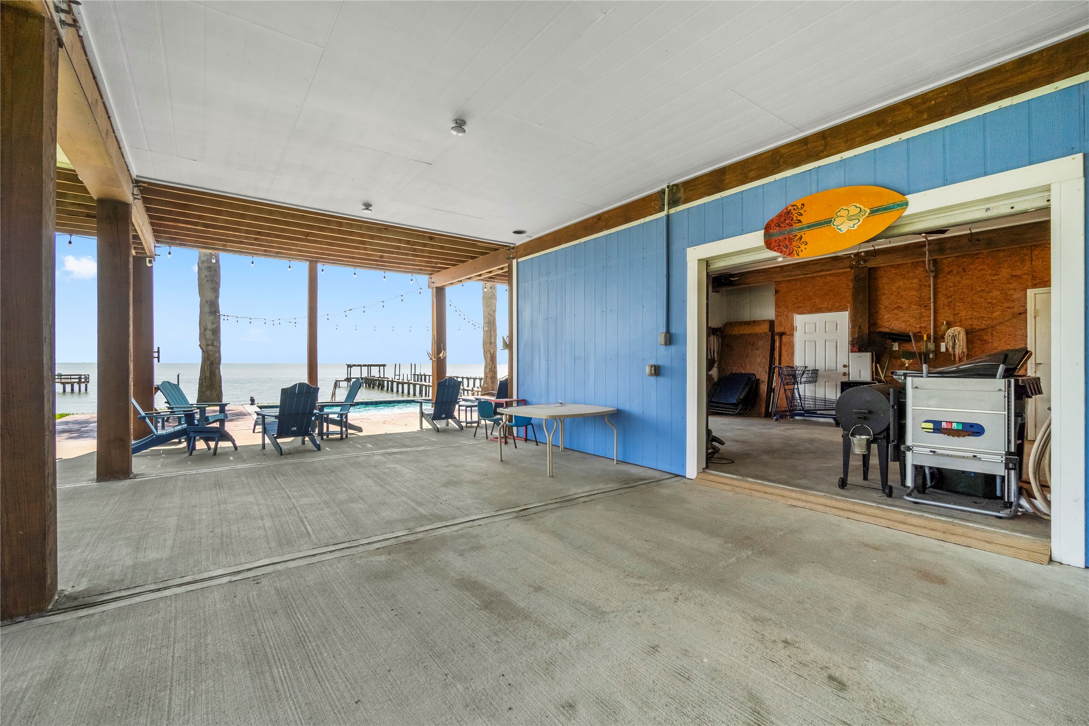 427 2nd Street San Leon, TX 77539 - Photo 13 of 30 a view of a room with gym equipment