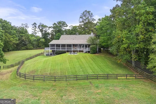 a view of a lake with mountains in the background