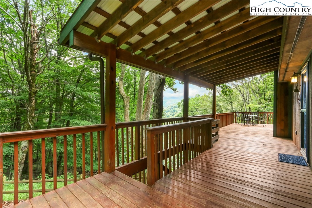 770 Grady Winkler Road Boone, NC 28607 - Photo 33 of 44 a view of balcony with wooden floor and outdoor space