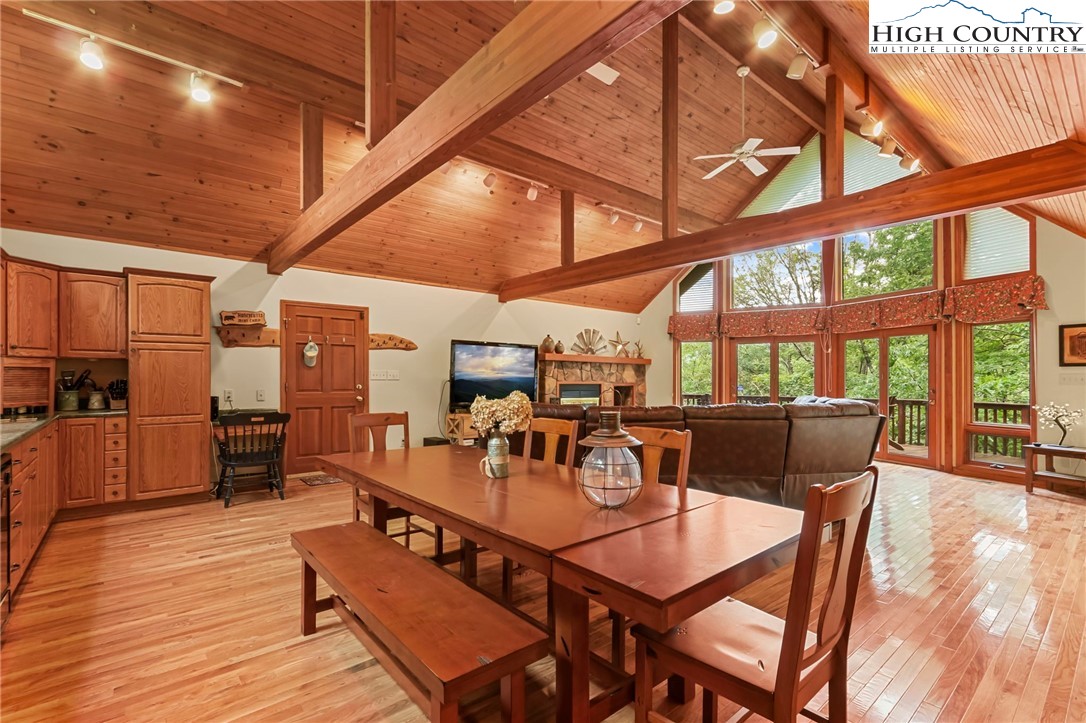 770 Grady Winkler Road Boone, NC 28607 - Photo 4 of 44 a dining room with furniture window and wooden floor