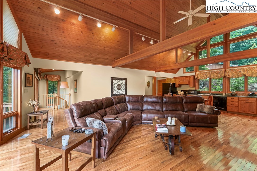770 Grady Winkler Road Boone, NC 28607 - Photo 9 of 44 a living room with furniture and a large window