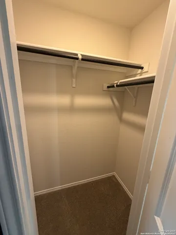a close view of closet