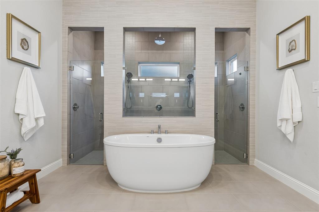 11609 Rust Falls Road Flower Mound, TX 76226 - Photo 20 of 39 . . . and this shower and bathtub situation! You may never leave!!!