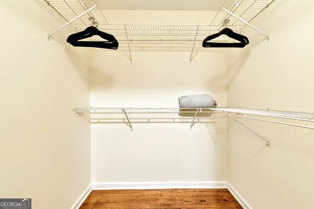 a view of a walk in closet