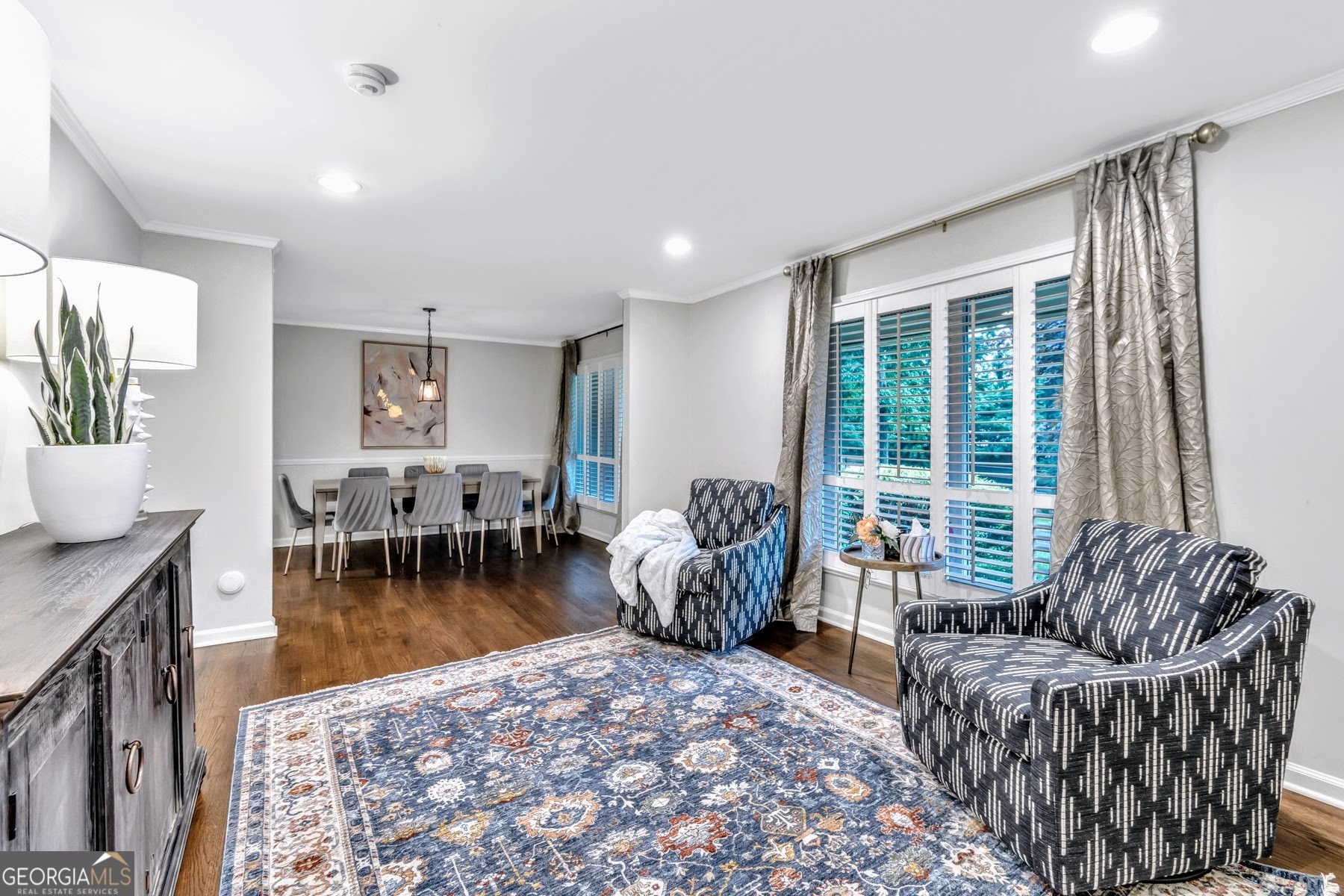 1897 Mt Vernon Road Dunwoody, GA 30338 - Photo 7 of 40 a living room with furniture and a large window