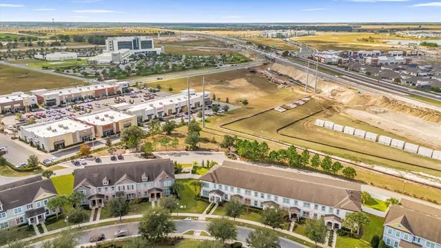 a view of city with ocean