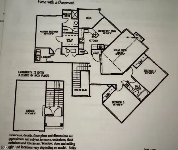 a view of a field with trees in the background
