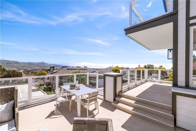 a view of a city from a balcony