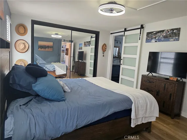 a view of bedroom and bathroom