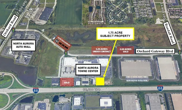 $381,150 | Lot 6 Towne Center Drive, North Aurora, IL 60542