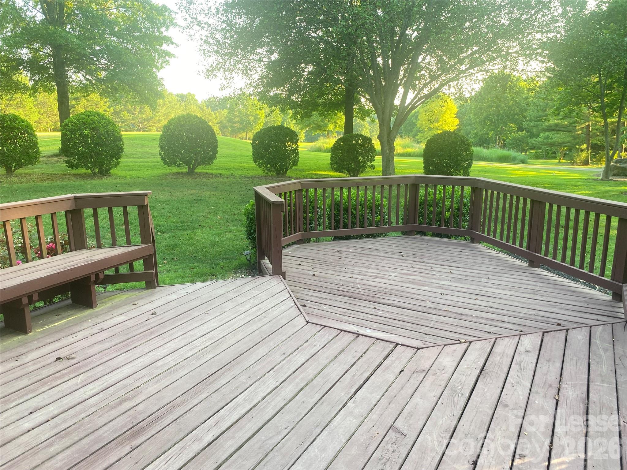 13518 Northbourne Road Huntersville, NC 28078 - Photo 2 of 15 a view of a wooden deck