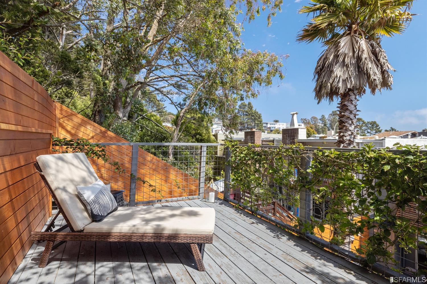 66 Amethyst Way San Francisco, CA 94131 - Photo 27 of 62 There's an upper deck at the rear of the lot - offering yet another peaceful retreat.