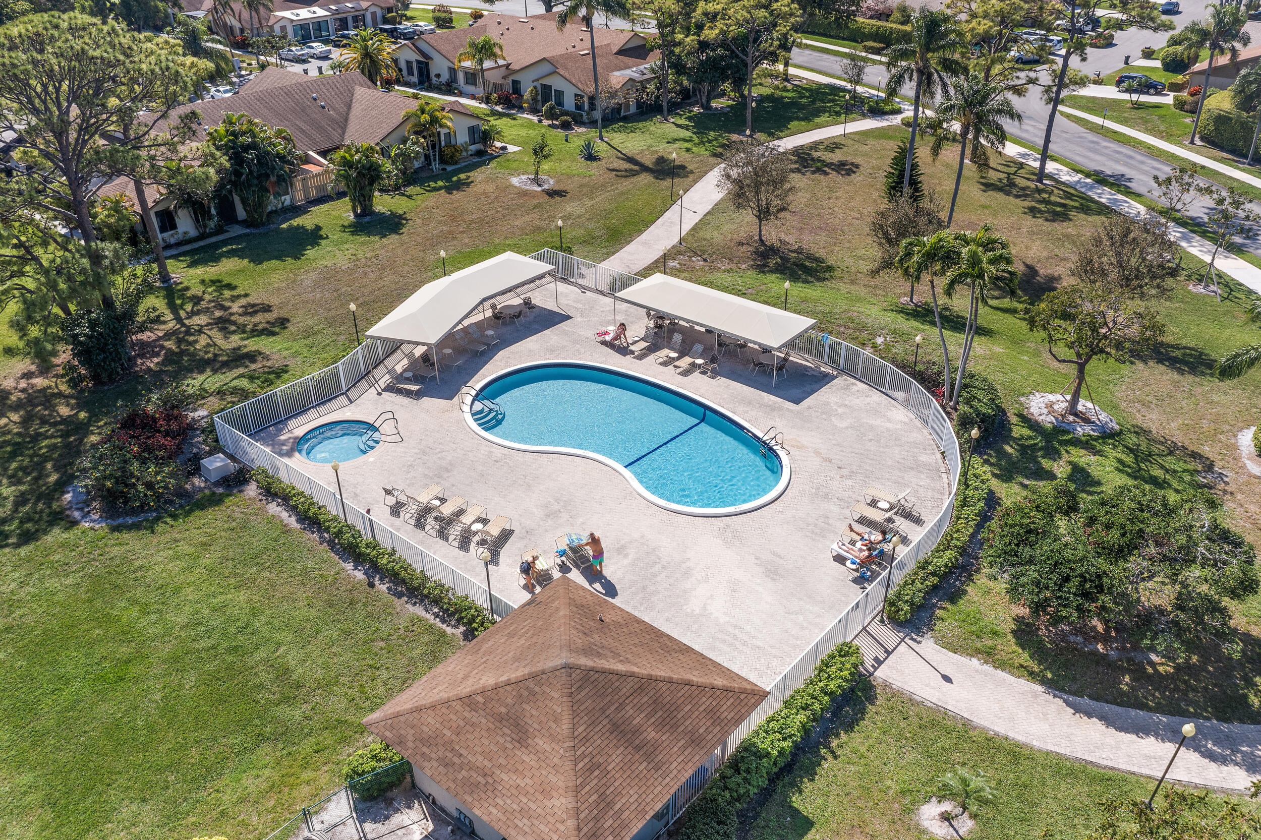 2685 Riviera Drive Delray Beach, FL 33445 - Photo 43 of 48 an aerial view of a house with outdoor space and lake view