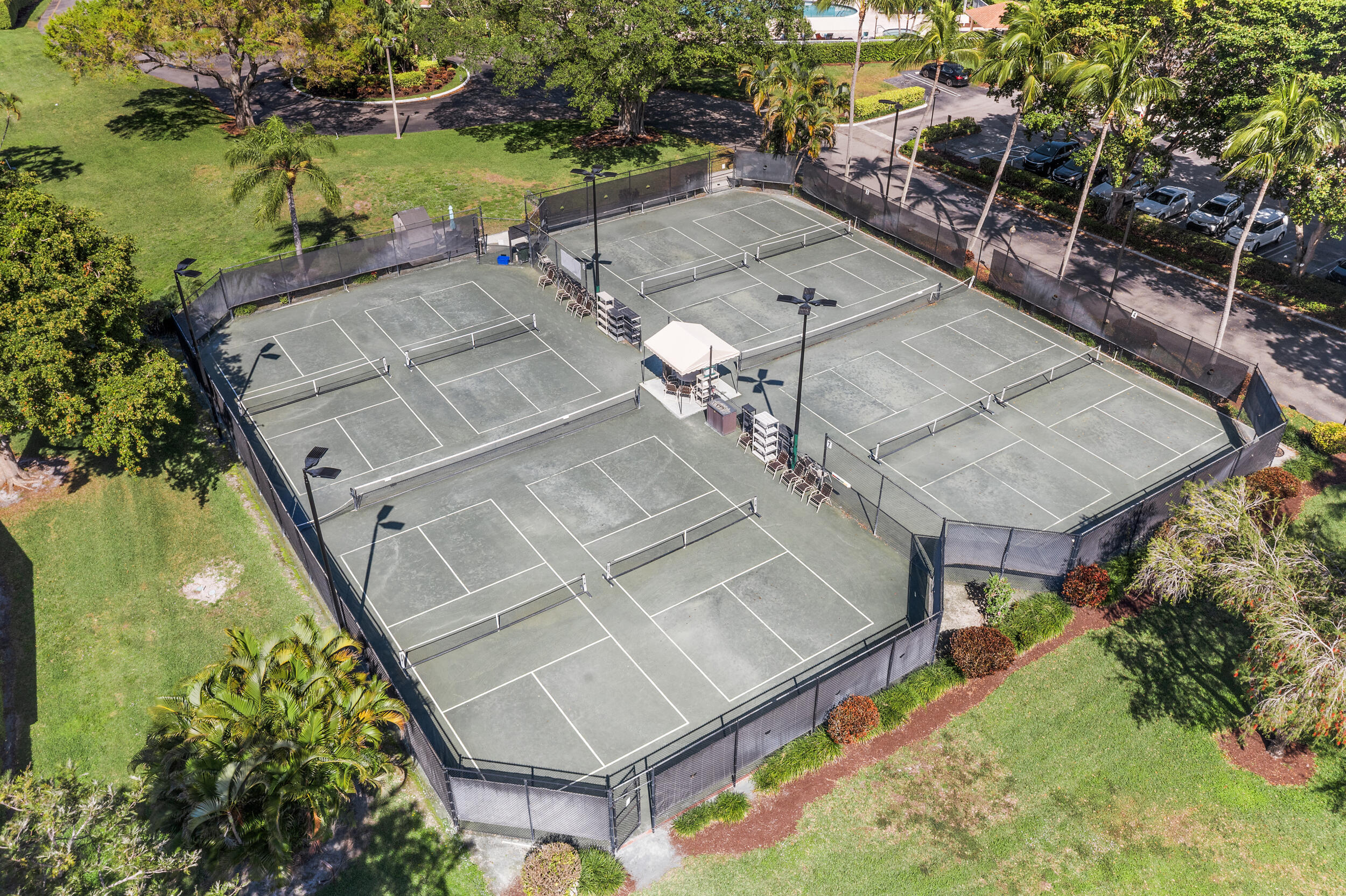 2685 Riviera Drive Delray Beach, FL 33445 - Photo 48 of 48 an aerial view of a house with a garden and lake view