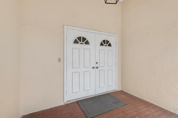 a view of front door