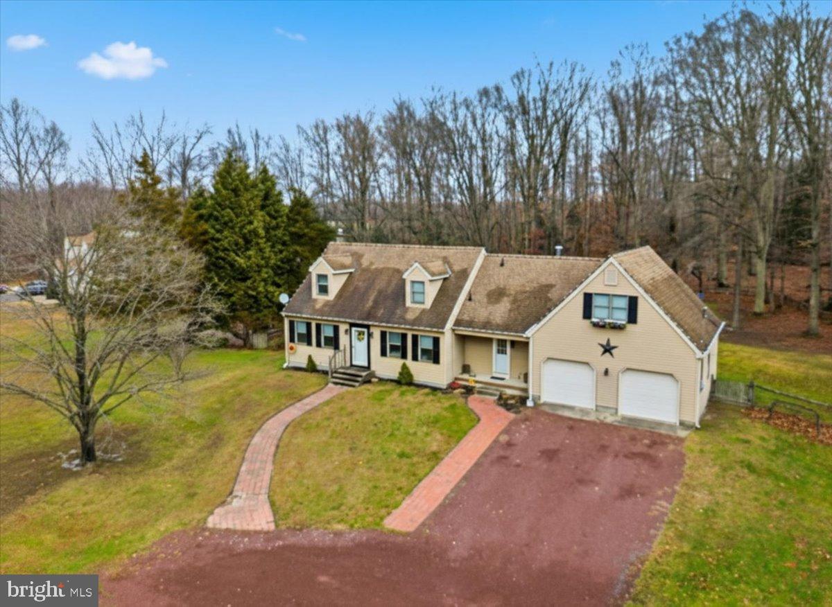 1518 Commissioners Road Mullica Hill, NJ 08062 - Photo 5 of 35 an aerial view of a house with a yard and trees