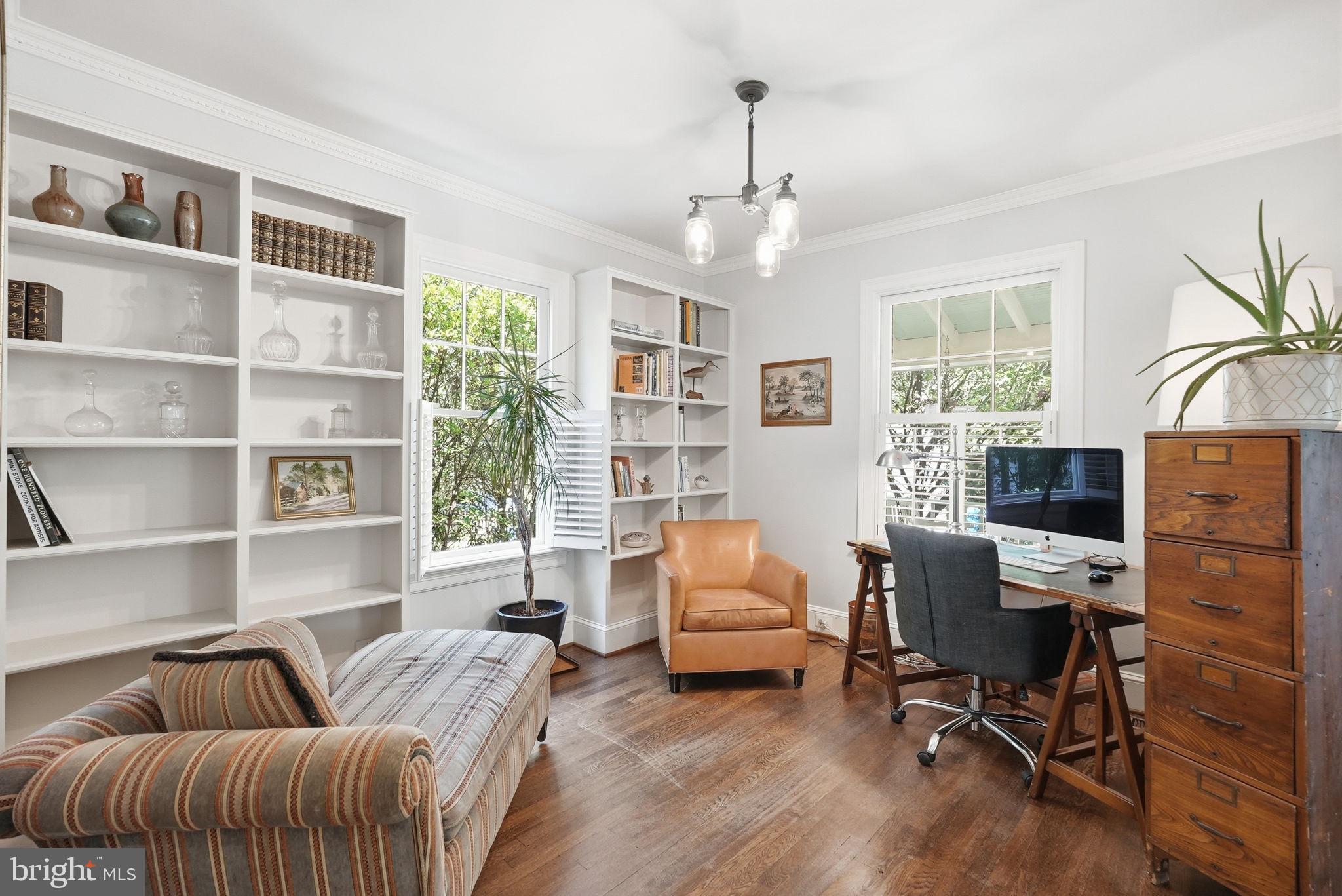 6814 Brookville Road Chevy Chase, MD 20815 - Photo 8 of 39 Bright and inviting home office space.