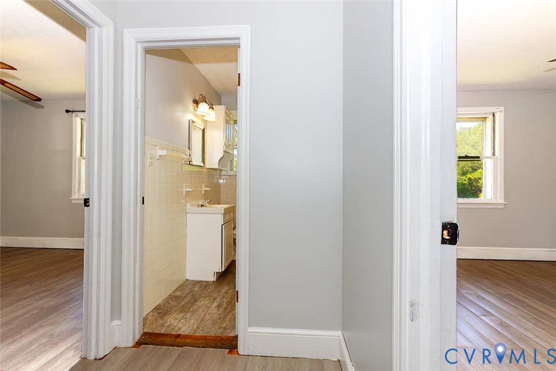 9903 Boze Road Ford, VA 23850 - Photo 18 of 45 a view of a bathroom from a hallway