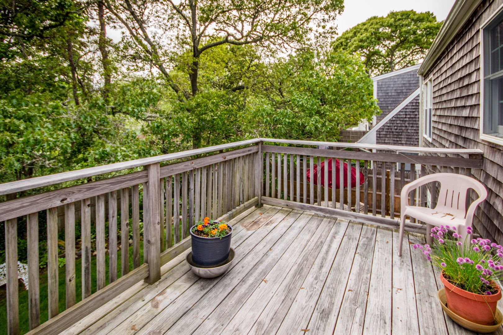 60 Pinehurst Road Edgartown, MA 02539 - Photo 17 of 25 a view of balcony with wooden floor and fence