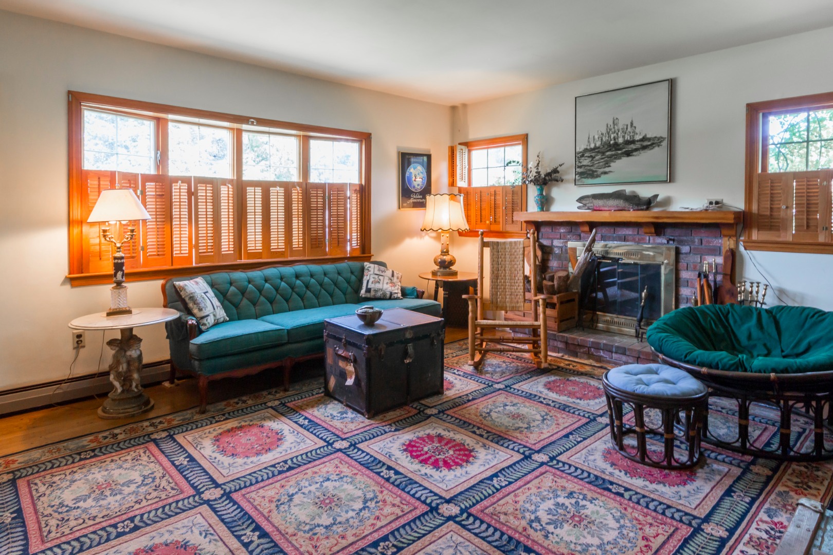 60 Pinehurst Road Edgartown, MA 02539 - Photo 6 of 25 a living room with furniture and a fireplace