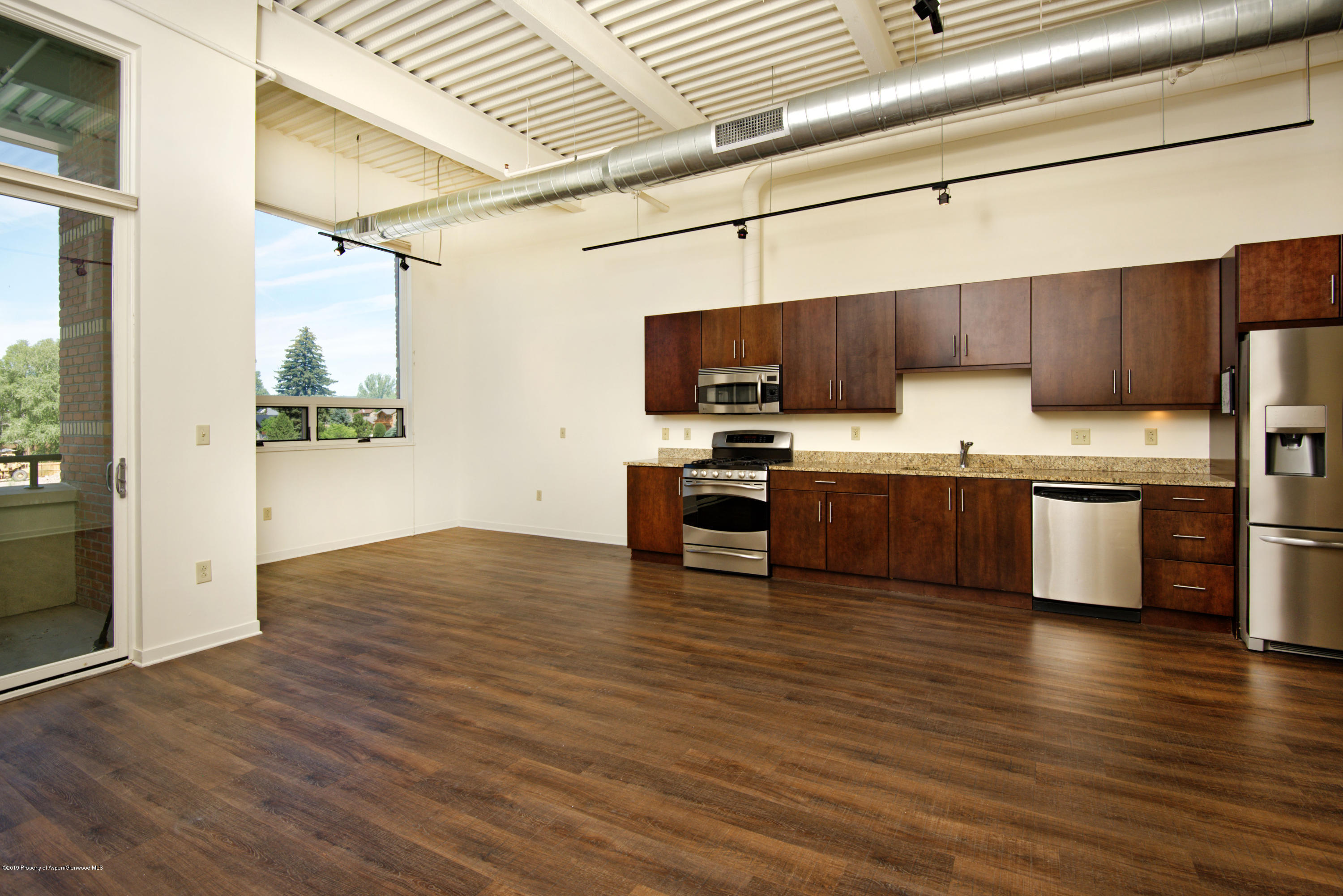 361 Robinson Street, Unit 202 Basalt, CO 81621 - Photo 4 of 29 a view of kitchen with microwave and cabinets