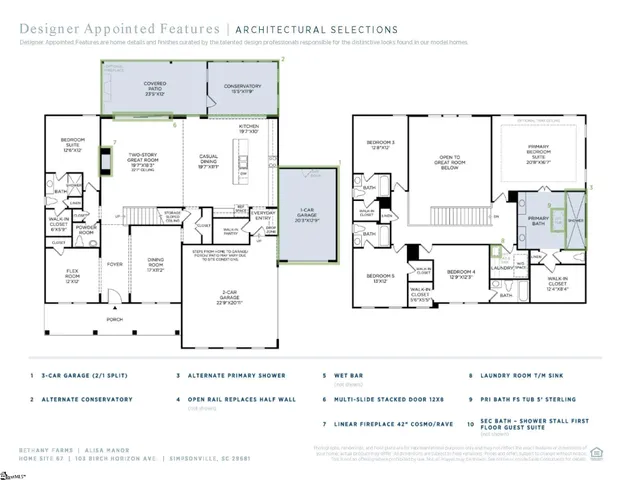 $1,054,000 | 103 Birch Horizon Avenue, Unit HOMESITE 067, Simpsonville, SC 29681