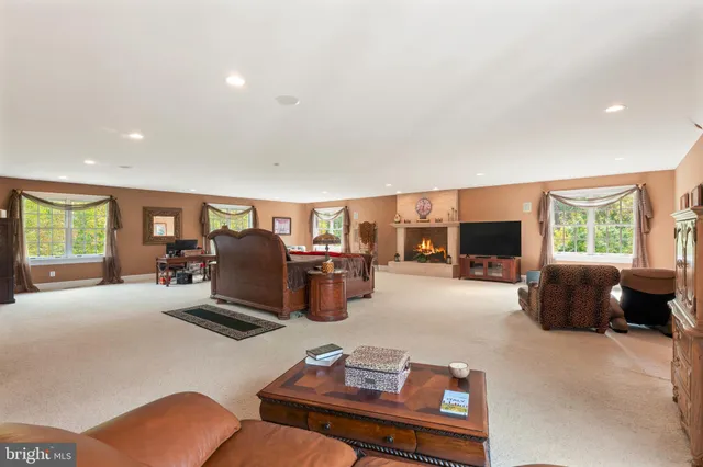 a view of a balcony with trees