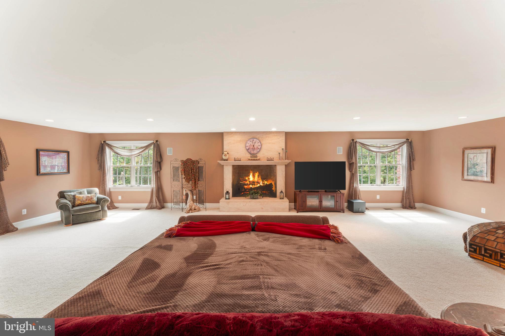 1390 Old Jacksonville Road Ivyland, PA 18974 - Photo 31 of 75 a living room with furniture and a flat screen tv