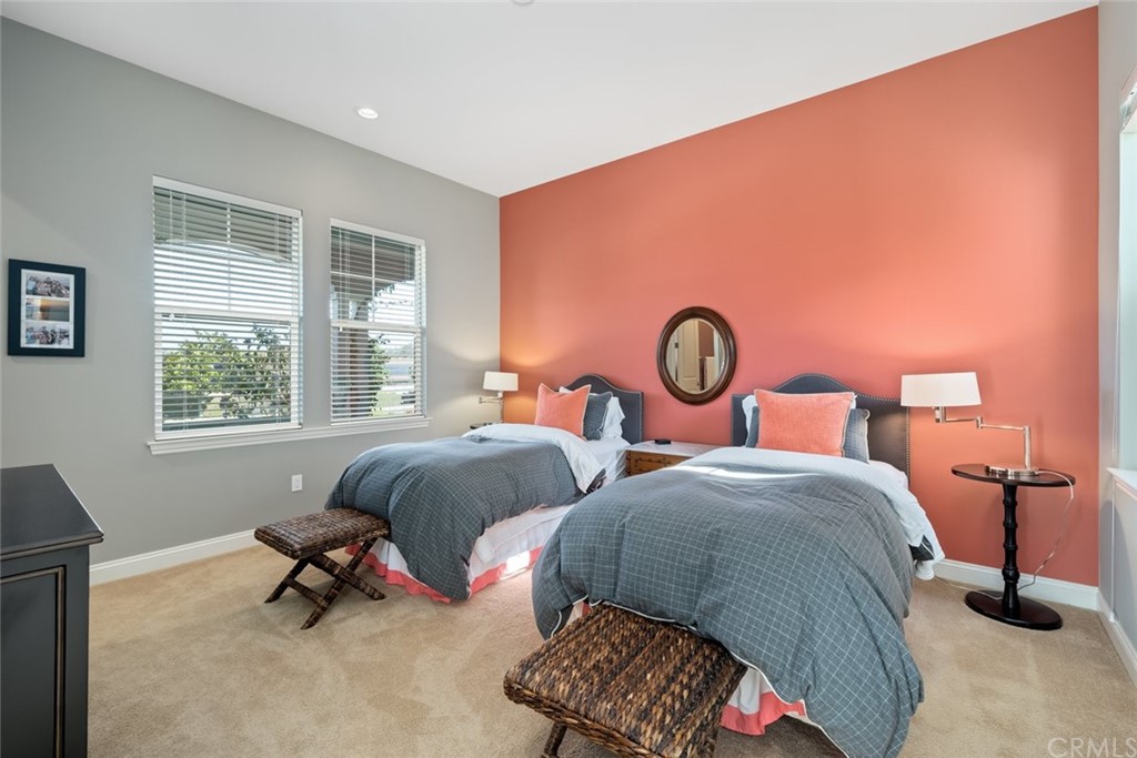 1481 Mesa Road Nipomo, CA 93444 - Photo 39 of 74 a bedroom with two bed and a window