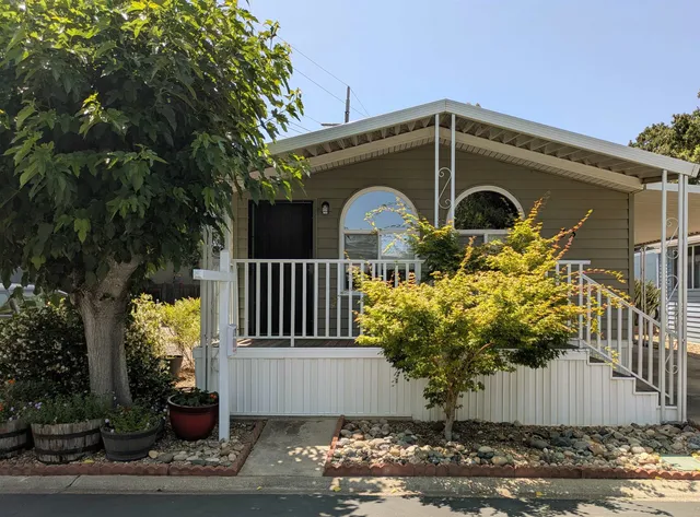 a front view of a house