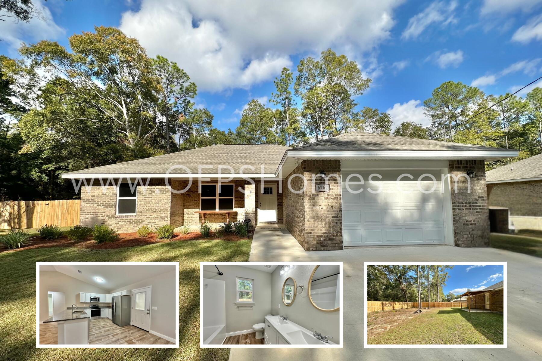 6762 Trailride North Milton, FL 32570 - Photo 1 of 25 a front view of a house with a yard