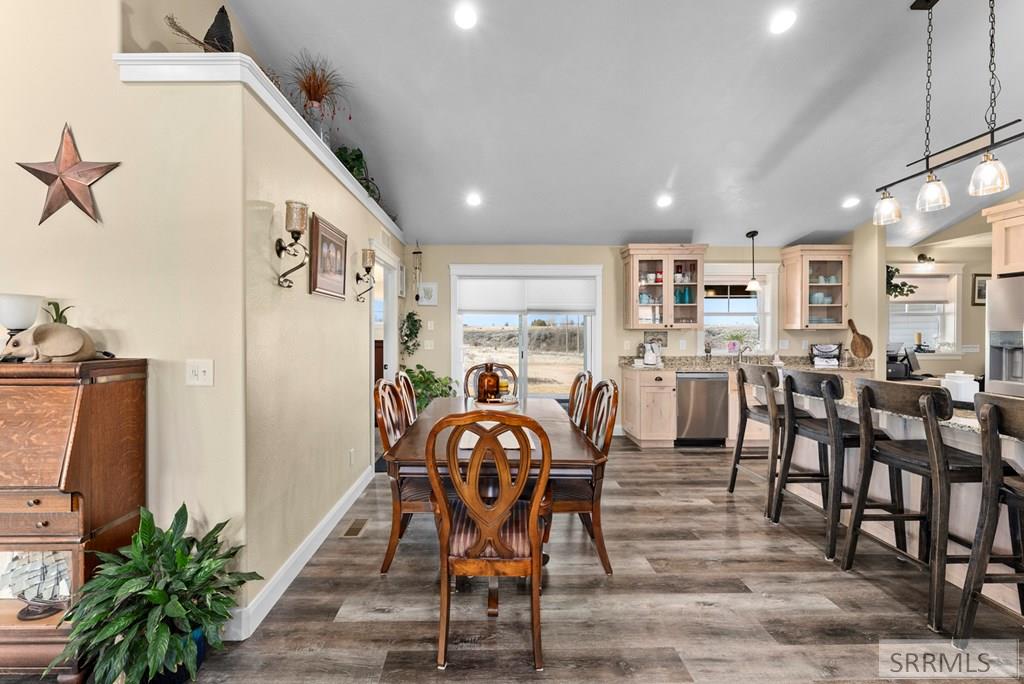 2786 East 500 Road North St. Anthony, ID 83445 - Photo 8 of 75 Dining and Kitchen with views to the West