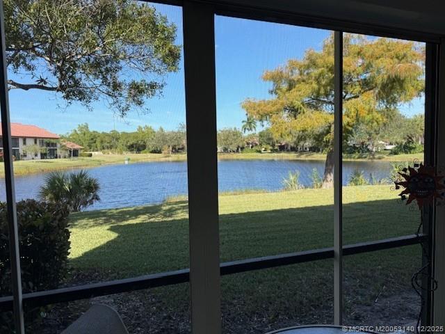 3480 Southeast Martinique Trace, Unit 102 Stuart, FL 34997 - Photo 24 of 24 a view of lake from window