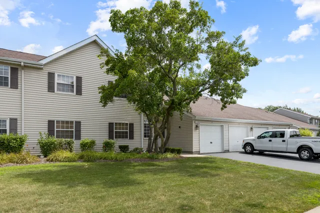 a house view with a garden space