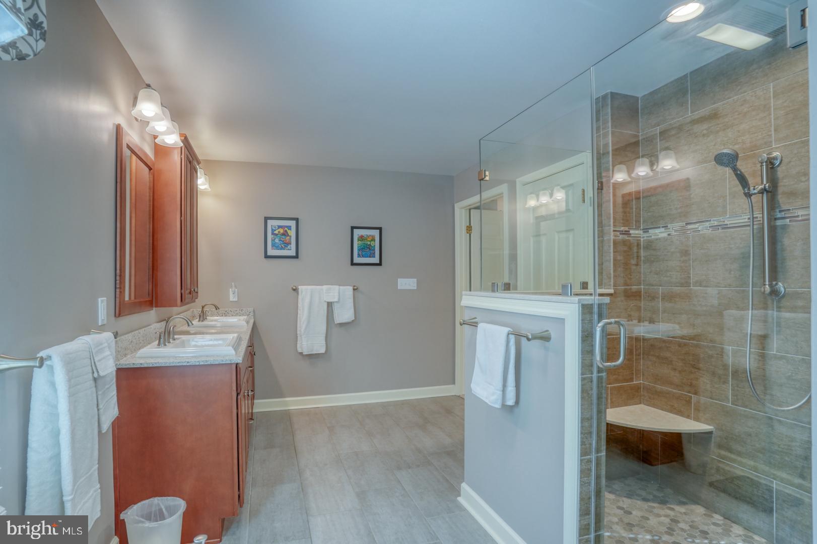11 Woodpecker Road Newark, DE 19711 - Photo 21 of 35 Tiled Shower, Double Sinks w/Quartz Counter Top