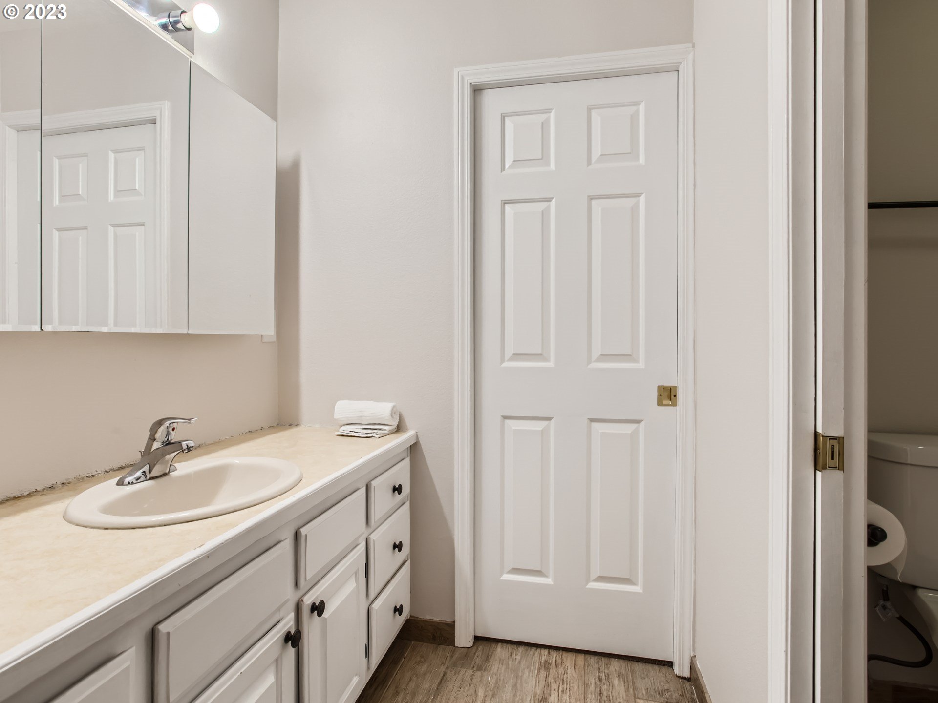 10230 Southwest Kickapoo Court Tualatin, OR 97062 - Photo 16 of 26 a bathroom with a sink and a mirror