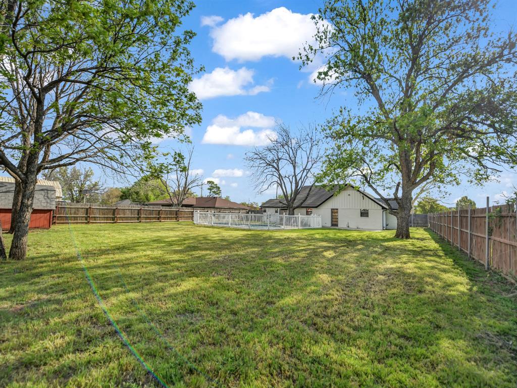 305 Gandy Street Lipan, TX 76462 - Photo 30 of 40 a view of a trees in a yard with palm trees