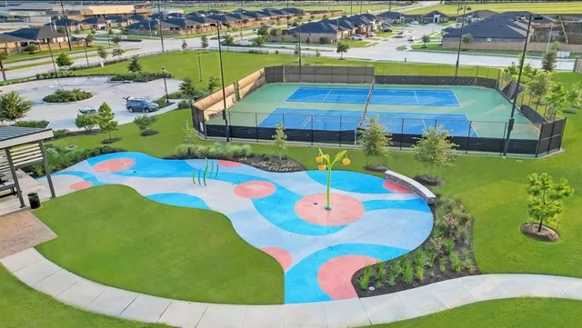 a aerial view of a house