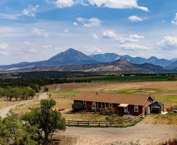 a view of a lake with a mountain in the background