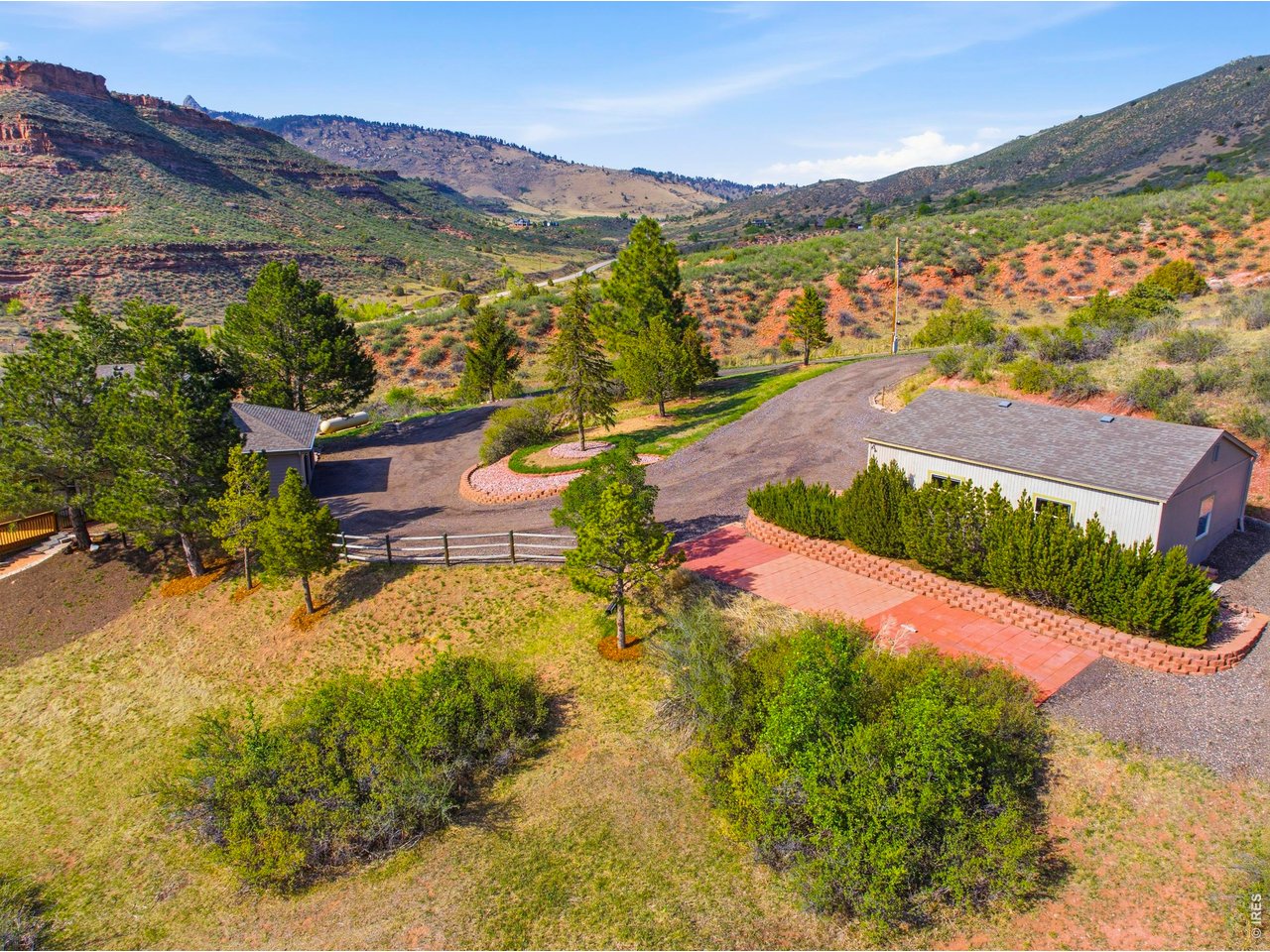 6925 Milner Mountain Ranch Road Fort Collins, CO 80526 - Photo 31 of 40 Convenient parking on both sides of the detached shop for easy access and flexibility.