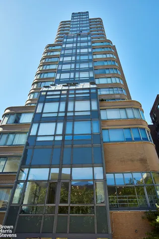 a front view of a building